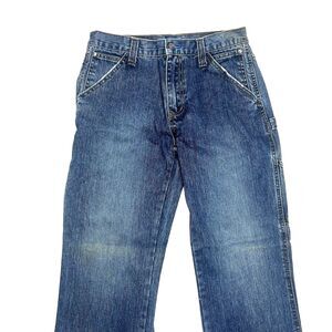 Vtg Plugg 30x30 Y2K Distressed Mens Carpenter Dark Denim Jeans